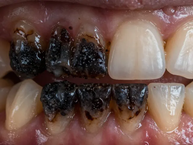 Černý zubní kámen: dopady na úsměv a bezpečné řešení