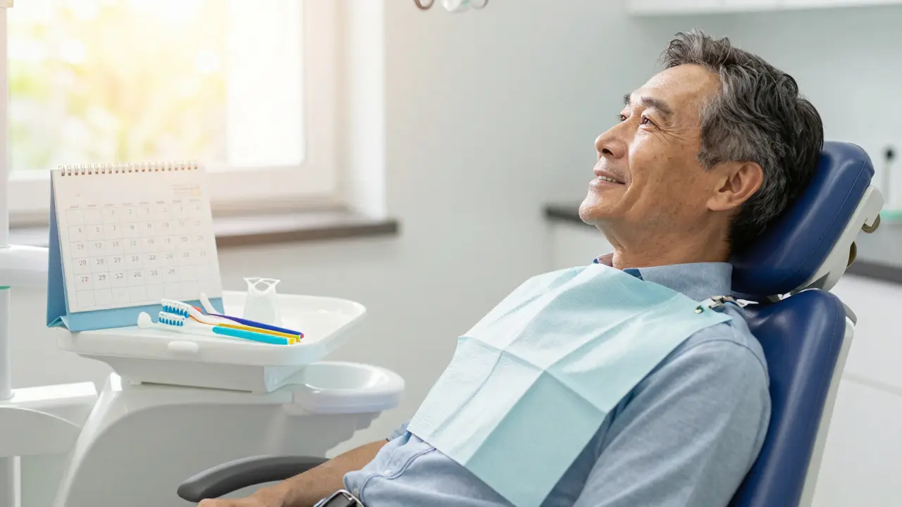Pacient s hygienickými pomůckami připravený na dlouhodobou péči