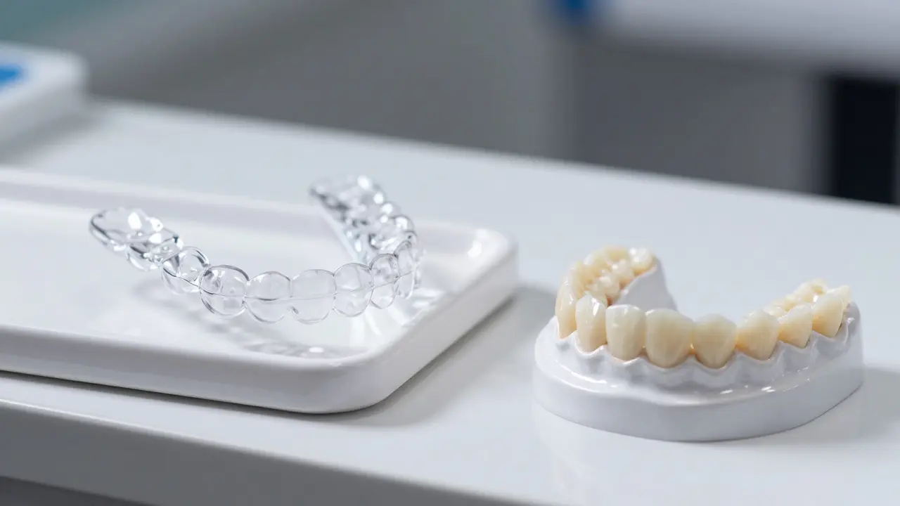 Transparentní rovnátka a porcelánové vložky jako řešení estetiky