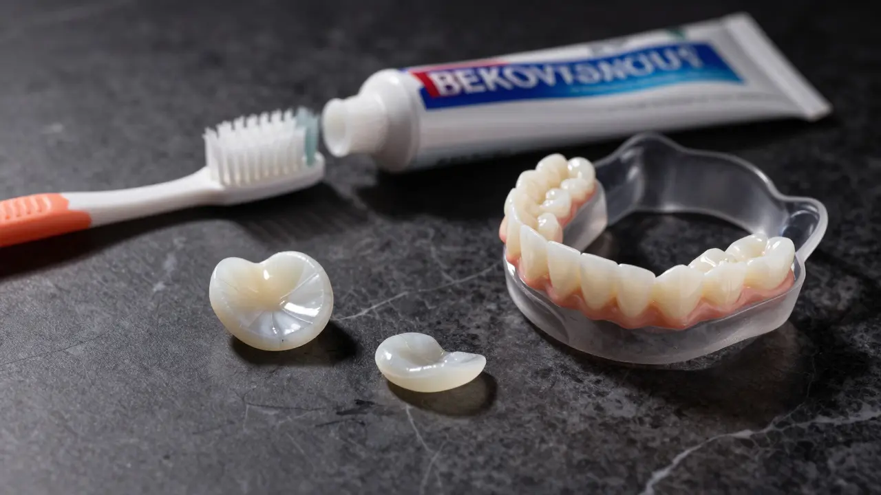 Porovnání materiálu porcelánové a kompozitní fazety