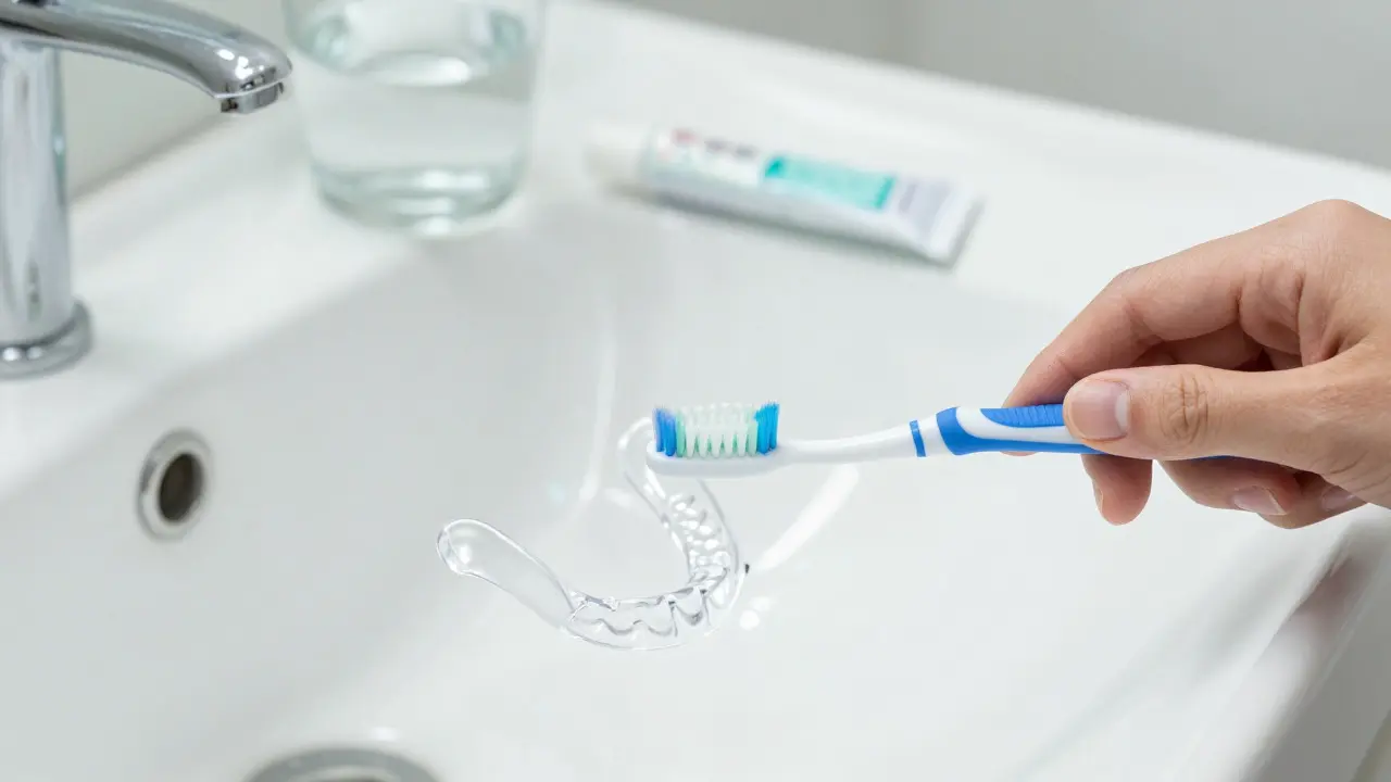 Prevence fazet: měkký kartáček, noční chránič a fluoridový gel
